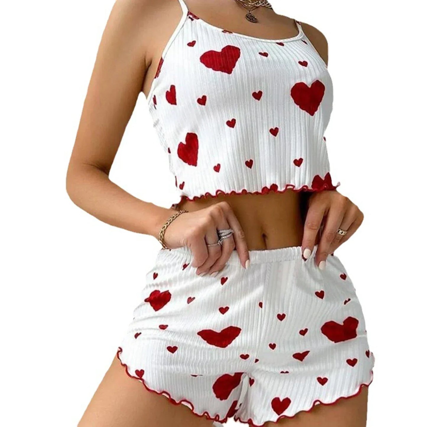 Loungewear Set – VivaDream Heartbeat Cozy 2-Piece Outfit