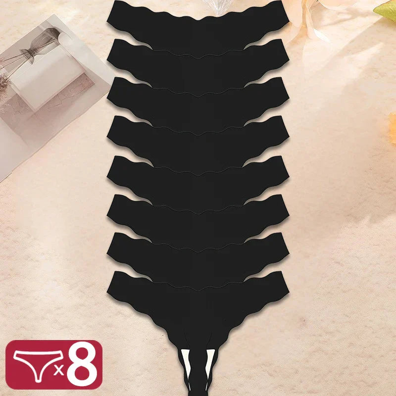 Seamless Thong Set – VivaSkin 8-Pack Breathable Comfort