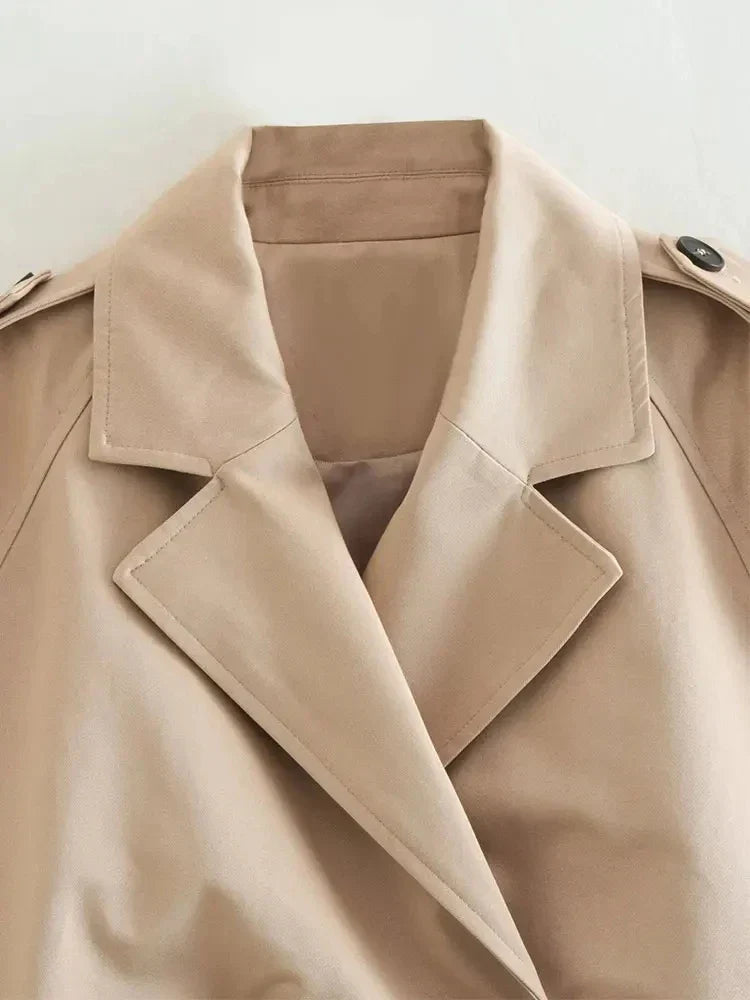 The Vivafem Cropped Trench – Minimal Luxe Edition