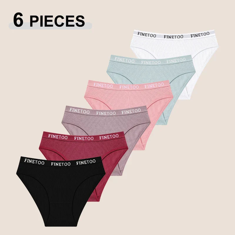 Cotton Panty Set – VivaSoft Low-Rise 6-Pack Comfortable Underwear