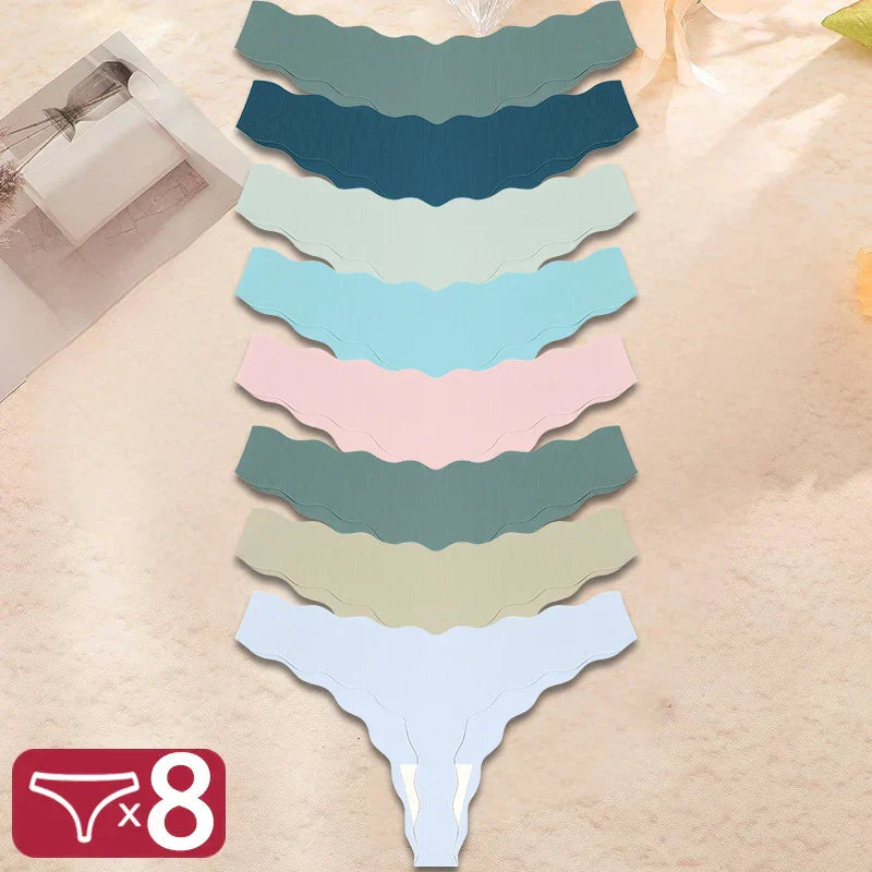 Seamless Thong Set – VivaSkin 8-Pack Breathable Comfort