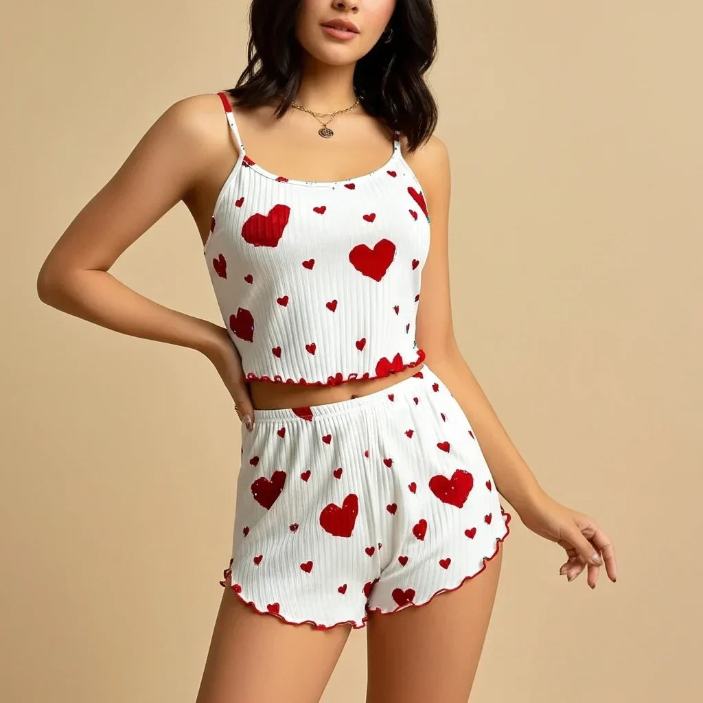 Loungewear Set – VivaDream Heartbeat Cozy 2-Piece Outfit