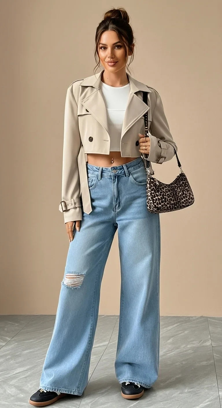 The Vivafem Cropped Trench – Minimal Luxe Edition
