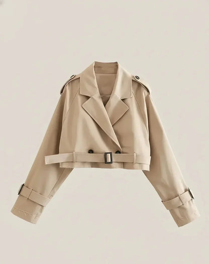The Vivafem Cropped Trench – Minimal Luxe Edition