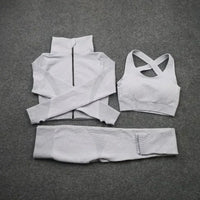 3pcs gray white