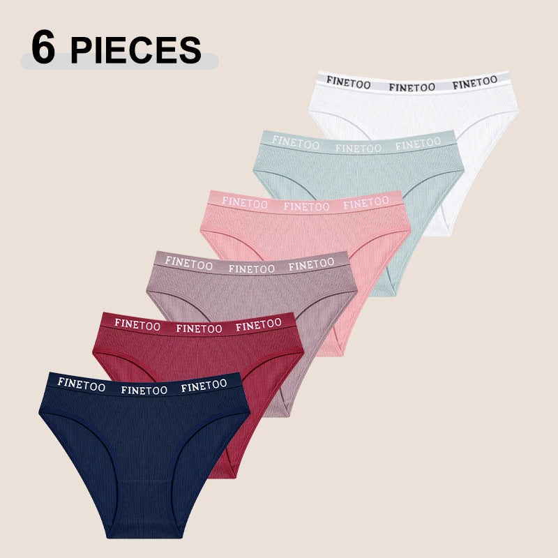 VivaSoft Low-Rise Cotton Panty Set [6-Pack]