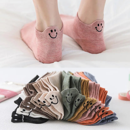 Cozy Socks – VivaSmile 10 Pairs of Smiley Heel Ankle Socks
