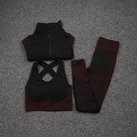 3pcs purple red