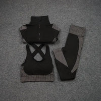 3pcs black white