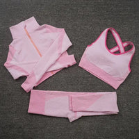3pcs pink purple