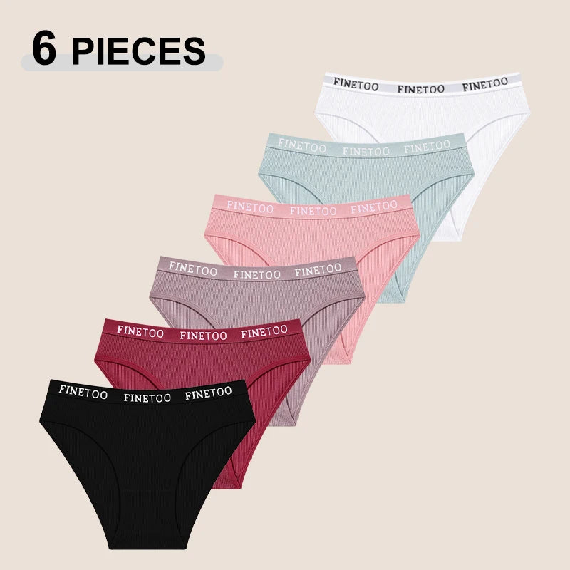 VivaSoft Low-Rise Cotton Panty Set [6-Pack]