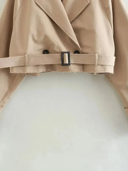 The Vivafem Cropped Trench – Minimal Luxe Edition